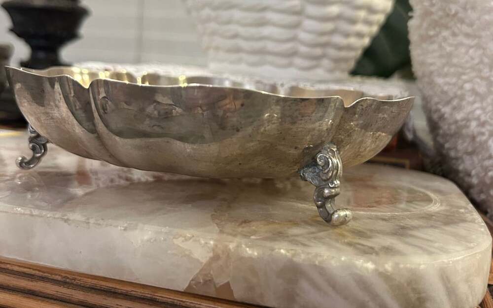 Vintage Footed Silverplate Dish